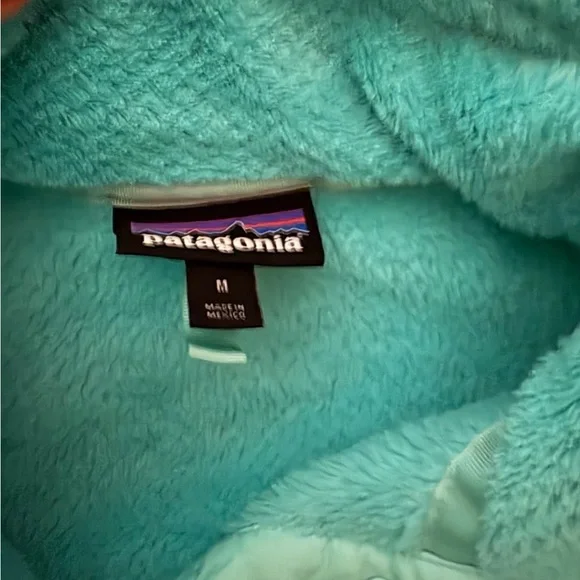 Patagonia Aqua Blue Fleece Pullover - Picture 4 of 5